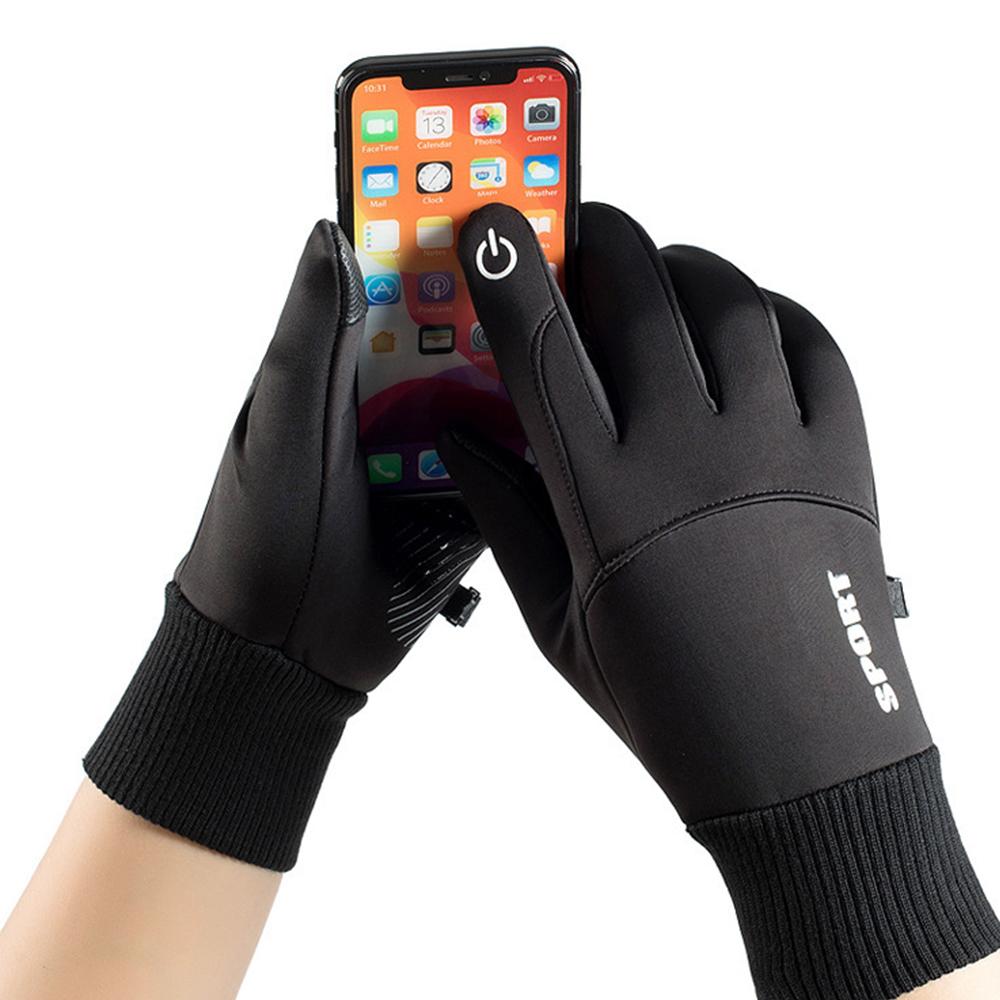 Touchscreen Friendly Thermal Gloves with Anti-Slip for Running Cycling Driving