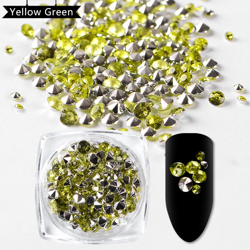 

Mtssii 1 коробка, разноцветные стразы, 3D украшения для ногтей, аксессуары для маникюра с острой подошвой 9