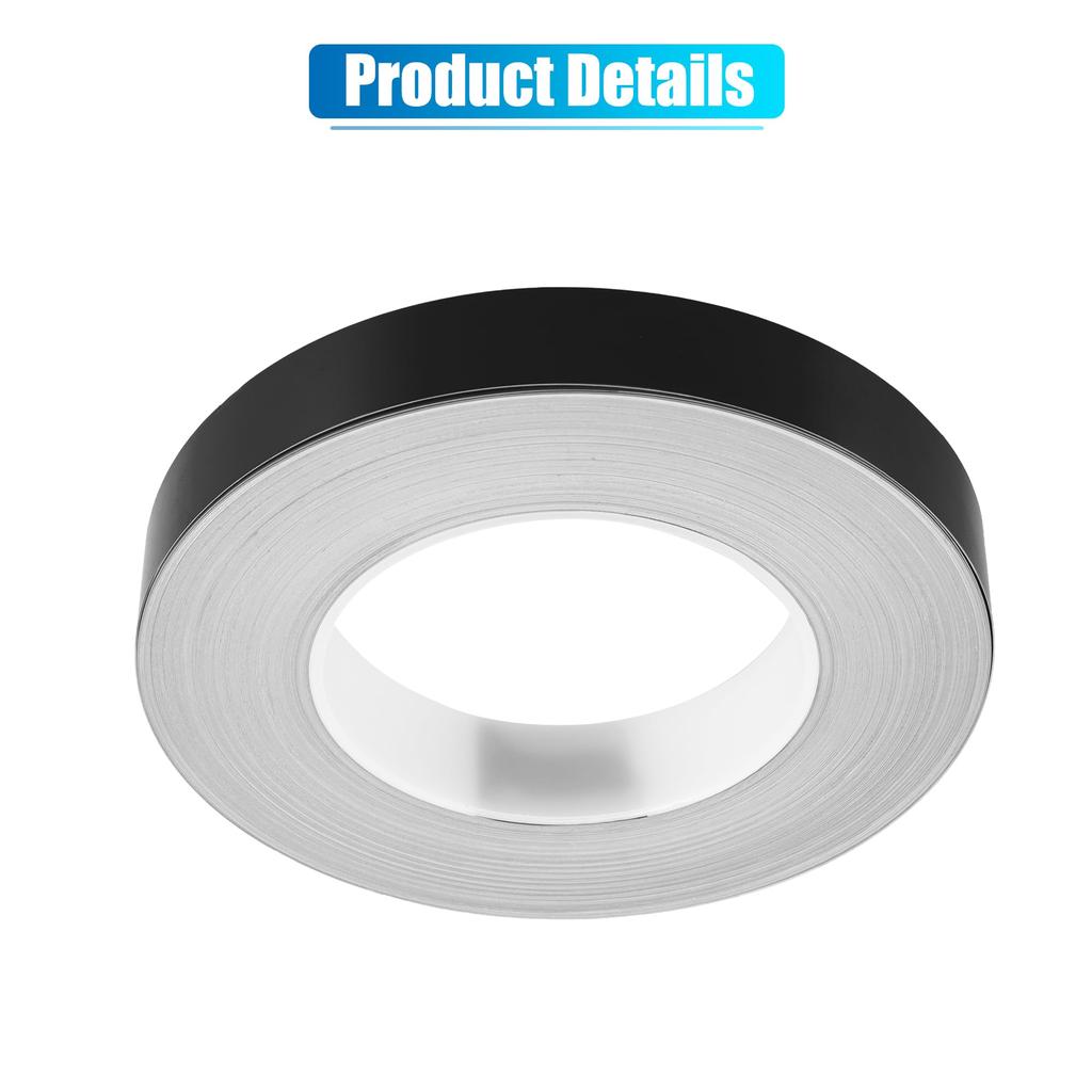 X AUTOHAUX 164ft Decorative Strip Waterproof Reflective Tape Sticker, Vehicle Warning Tape Black 20mm