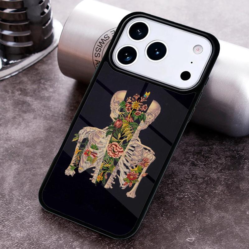 HUMAN ANATOMY heart flower Phone Case for iPhone 17 16 15 Pro Max Air 14 13 12 11 Plus Shockproof Cover