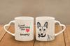 Basenji, African bush dog, Congo dog - cup with a dog, adorable cup with a heart-shaped handle, universal gift from the Art-Dog brand