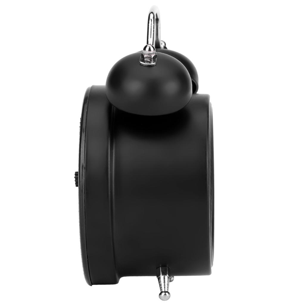 Mini Metal Digital Alarm Clock Mute with Lights Twinkling Bell for Bedroom Student