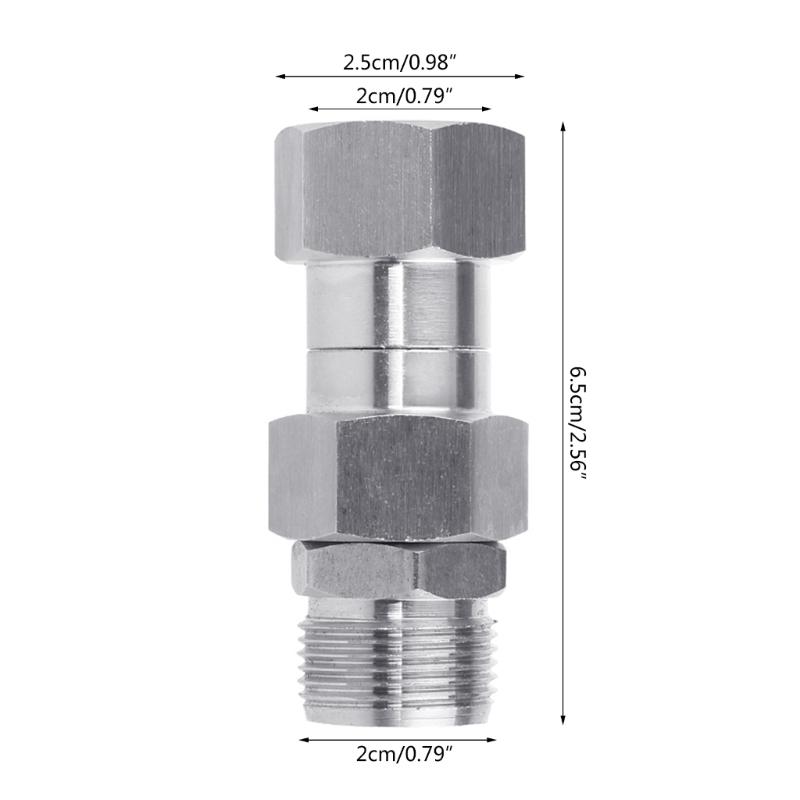 Pressure Washer Accessory 3/8'' NPT Male Thread Fitting/M22 14mm Swivel Joint Stainless Steel Quick Connector Rustproof