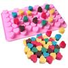 Heart Chocolate Mold 55 Holes Silicone Chocolate Mold Diy Heart For Mini Donuts Valentine'S Day Party Baking Mold