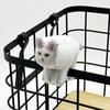 New Square Print Cat Simulation Cat Cute Small Ornaments Plush Doll