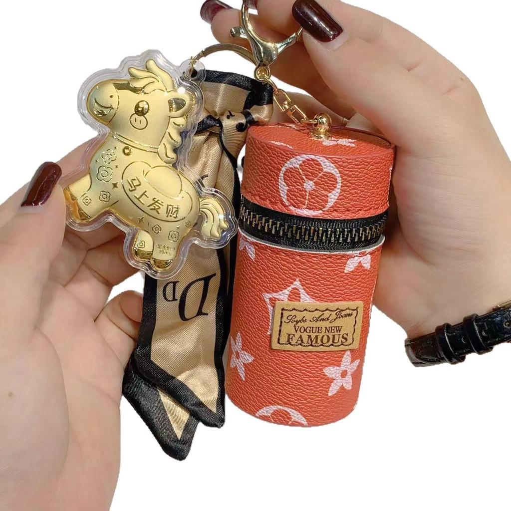 Aur Pur 999 Plic Roșu Norocos pentru Bani Breloc Auto & Pandantiv pentru Geantă Cadou