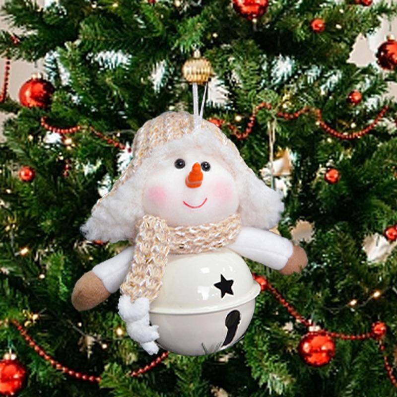 Christmas Bell Ornaments Pendants Charm Snowman Design Decor Christmas Ornaments For Home Winter Holiday Party Fall Fireplace