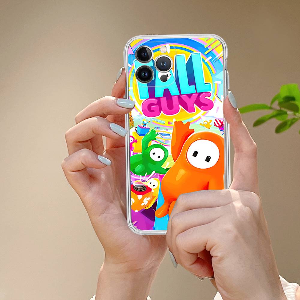 F-Fall G-Guys Party Game Phone Case For IPhone 17 16 15 14 13 12 11 Pro Max Plus Soft Cover Personalized DIY