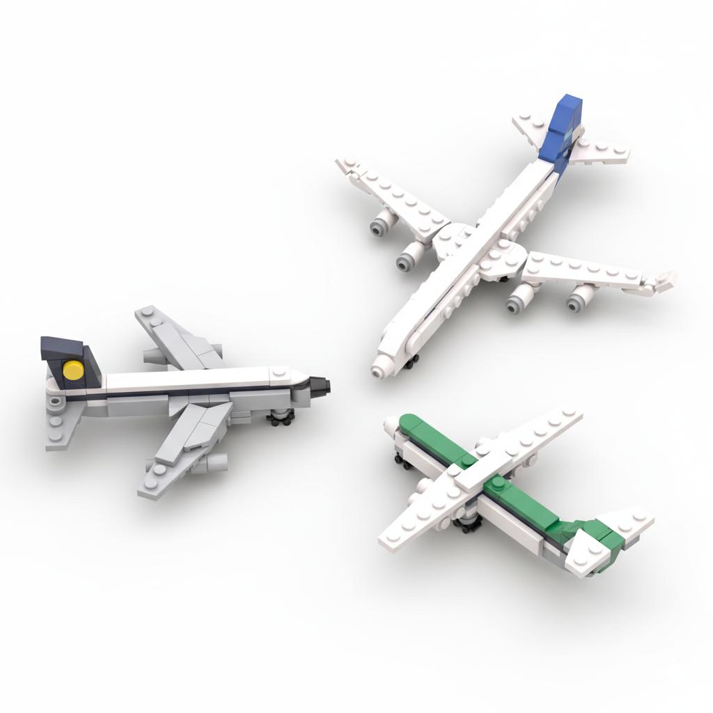 Premium Mini Aircraft Building Blocks Set Durable Imaginative Play Collectible Model Plane Kits for All Ages