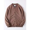 Retro Trendy Thickened Fleece-Lined Warm Cardigan Cotton Jacket for Men, Autumn and Winter Double-Sided Fleece Ma1 Baseball Jacket