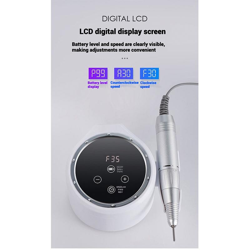 Strong-R7 Professional Nail Polisher/adjustable Speed/nail Polishing/carving/manicure Electric Polisher