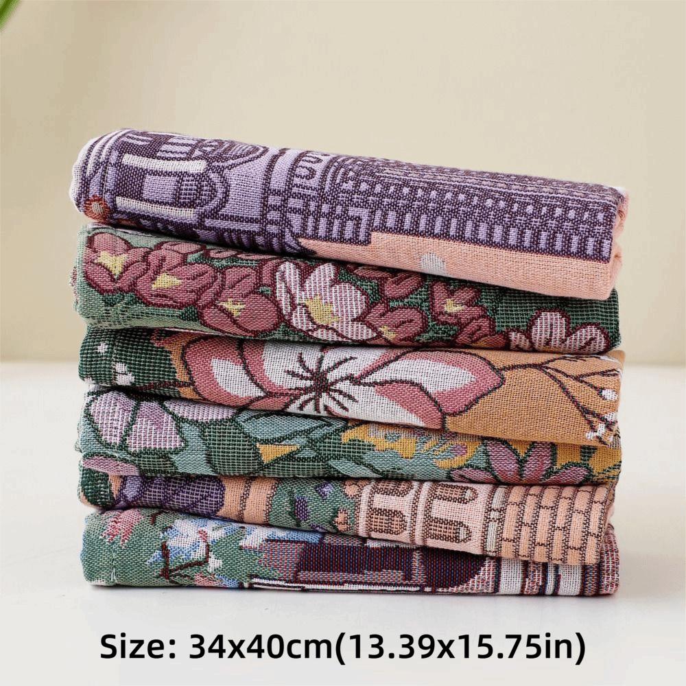High Quality 34x40cm Large Hand Towel Quick Dry Decorative Pure Cotton Dish Cloth 4 Layer Cotton Gauze Tea Towel Home Restaurant