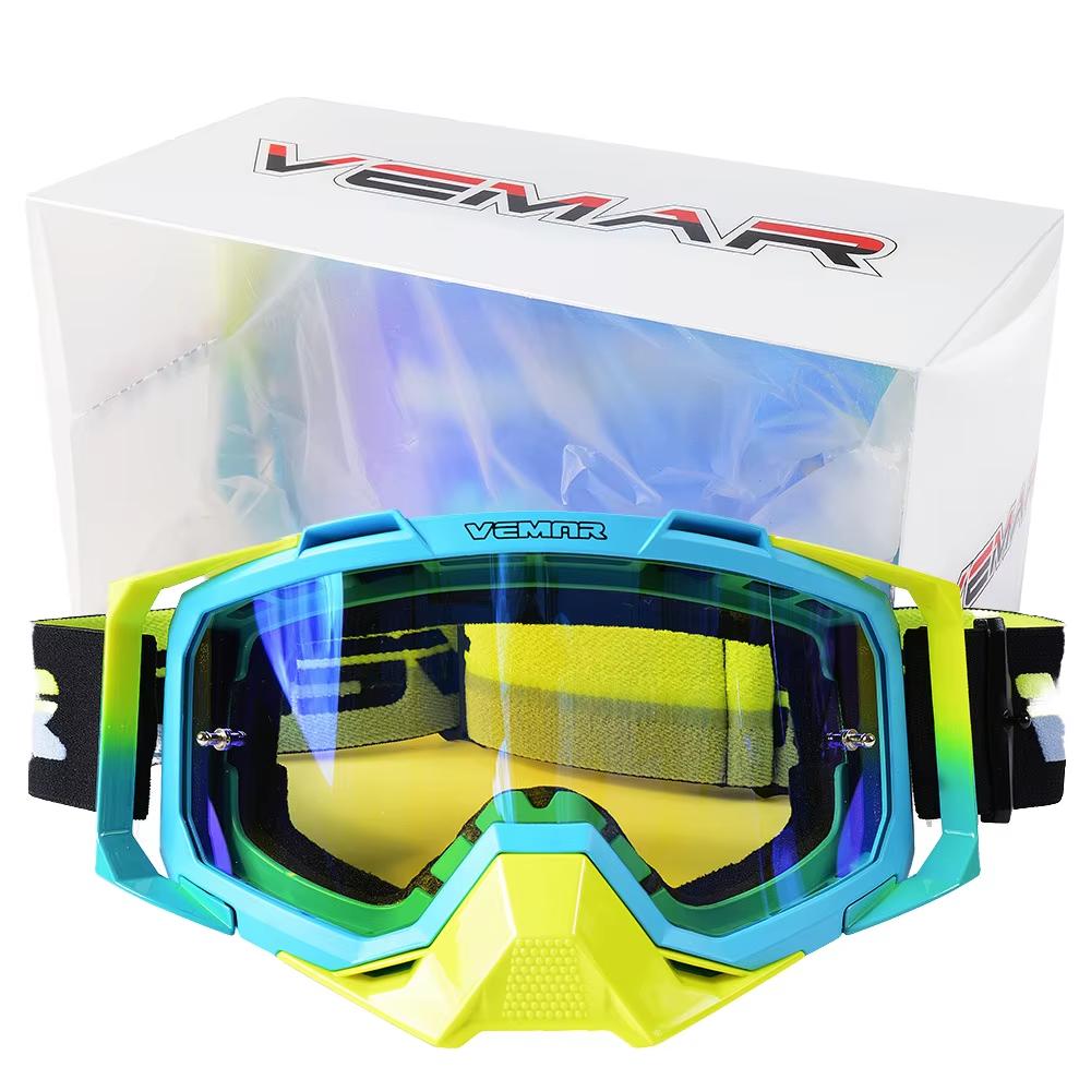 Motorcycle Motocross Goggles Helmet MX Moto Dirt Bike ATV Scooter Protection Mask for Outdoor Sports and Cycling