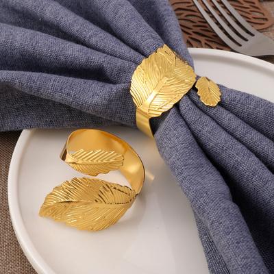 12pcs Creative Maple Leaf Napkin Rings Wedding Party Dinner Table Restaurant Hotel Rings Napkin Holders Table Decoration New