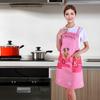 Kitchen Apron Cartoon Dog Pattern Apron Waterproof Oil-Resistant Polyester Sleeveless Apron for Home Restaurant Cafe House Cleaning