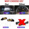 LED Dynamic Side Mirror Turn Signal Light Indicator Blinker Sequential Lamps for  REIZ  MARK X CROWN AVALON CAMRY IQ