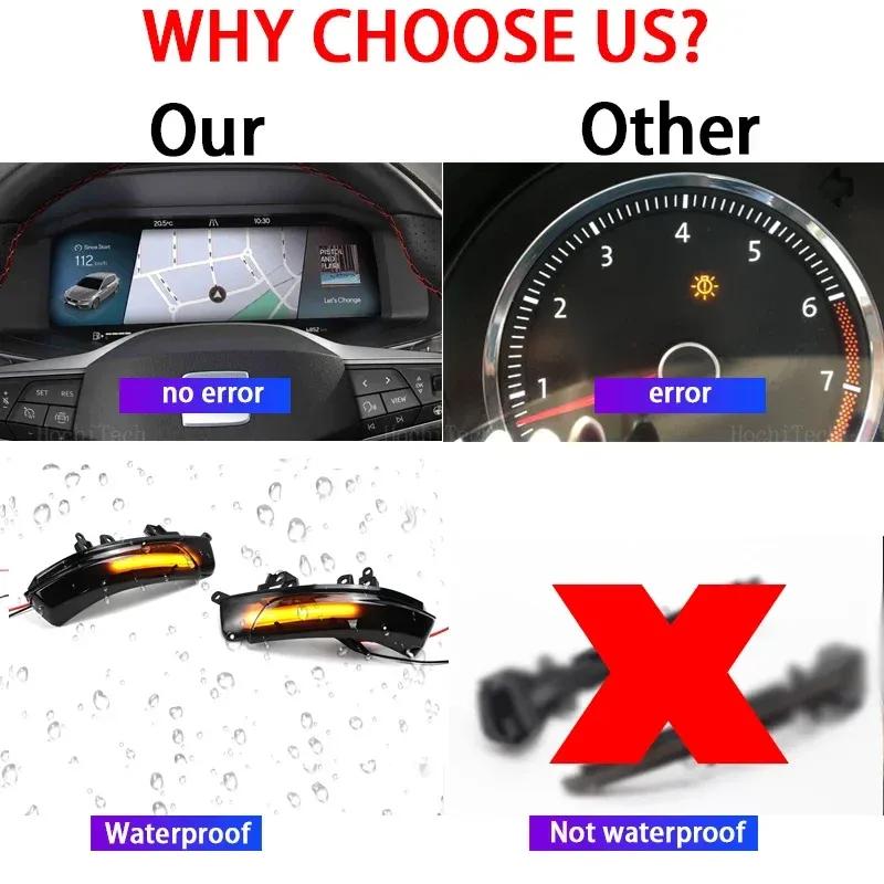 LED Dynamic Side Mirror Turn Signal Light Indicator Blinker Sequential Lamps for REIZ MARK X CROWN AVALON CAMRY IQ