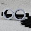 Photo Shoot Cosplay Props 3Pcs Halloween Costume Accessories, Yellow Knitted Hat Steampunk Goggles Warm Breathable Gloves Adults Party Set for