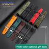 Voor Casio G-SHOCK GST-S130/S110/S120/W130L GST-210/B100/W300 Echt Lederen Horlogeband armband Mannen nylon Horlogeband 26mm