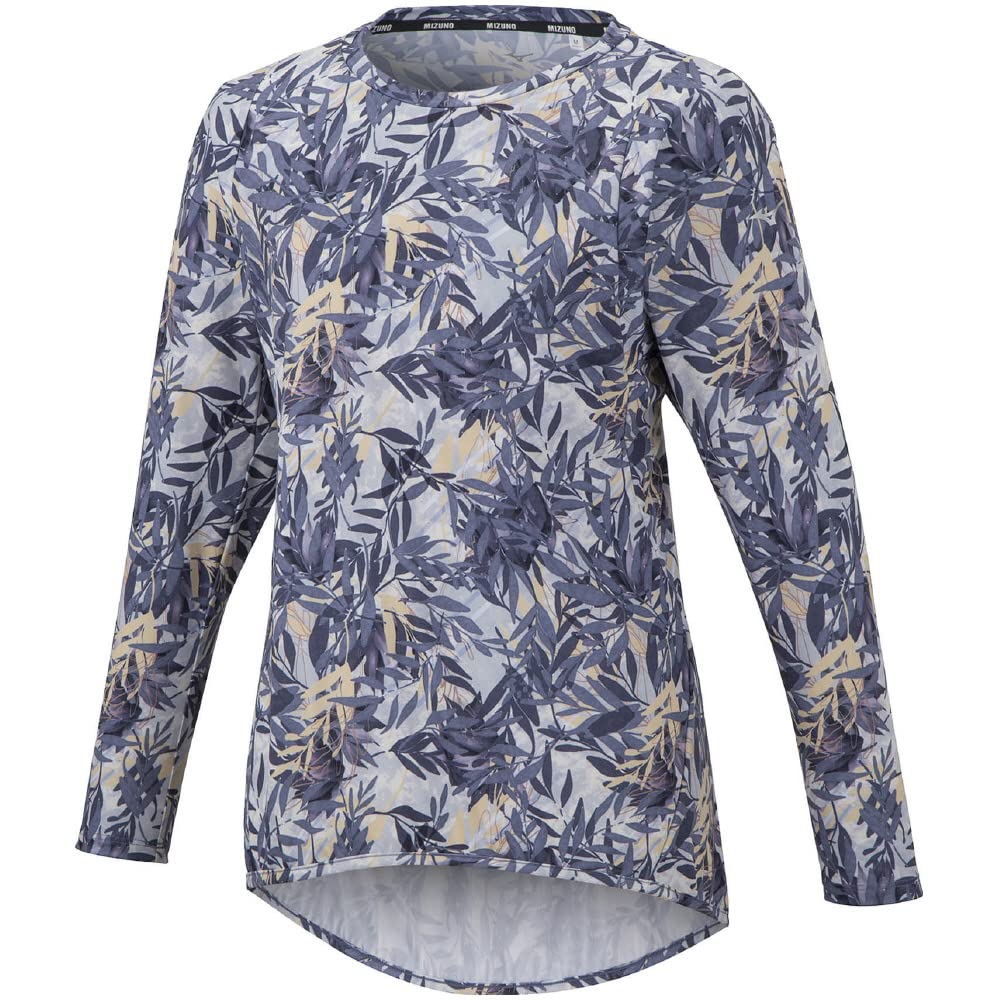 

Mizuno Long Sleeve Training UPF Size 32MA2841 Women s T-Shirt, 50+, Graystone, L,