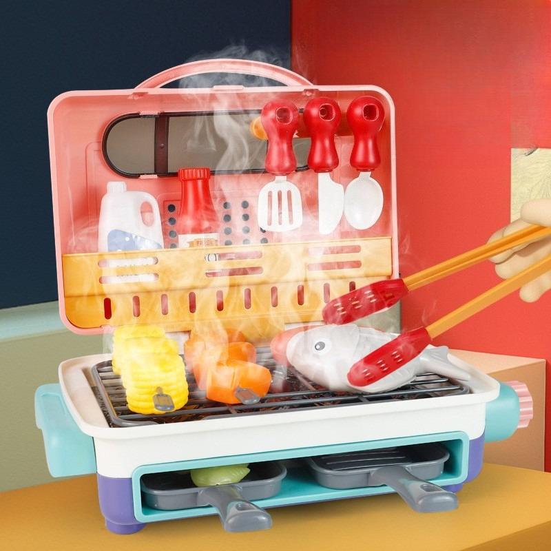 High-Quality Barbecue High-Quality Grill High-Quality Spray High-Quality Cooking High-Quality Skewers High-Quality Kitchen Play sets High-Quality розовый