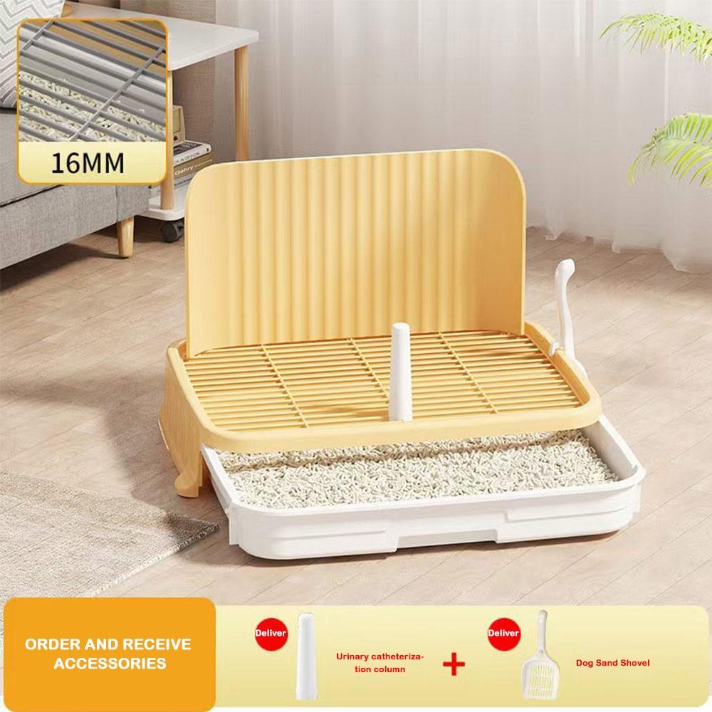 

Anti-stepping on Shit Dog Urine Pot Splash-proof Dog Potty New Dog Toilet Teddy жовтий