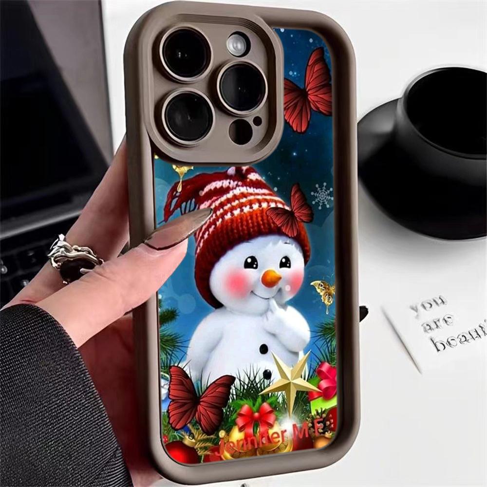Ae110 Merry Christmas Phone Cases for Samsung A54 A14 A05s A55 A53 A15 S23 S24 Ultra S25 Plus A35 S20 FE A25 Angel Eye Ladder Protective Cover