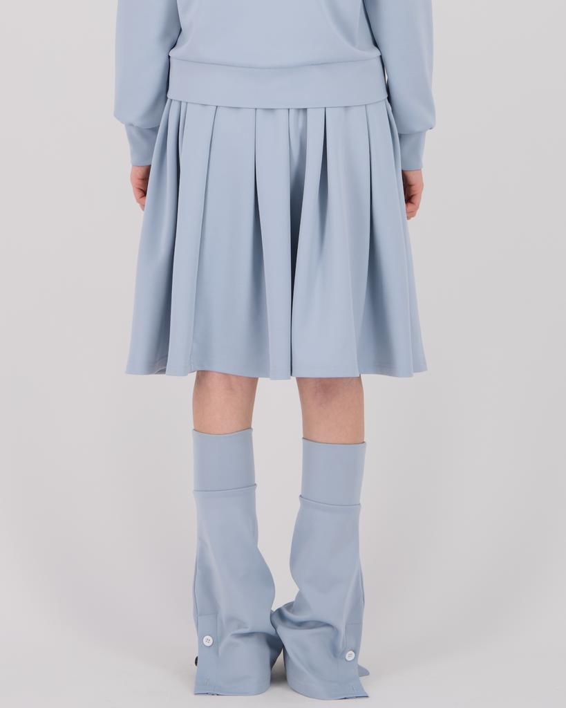 Loaegsyueol Jersey Midi Warmer Skirt_Icy Blue