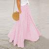 Ladies' Fashionable, Elegant, Versatile Temperament Plaid Mid Length, High Waist, Large Swing Skirt With A Sense Of Drape, Half Skirt