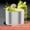Edelstahl 7,6CM Mousse Ring Kreisform Kuchenringe zum Backen Runde Kuchenringformen Gebäckwerkzeuge mit Drücker und Heber