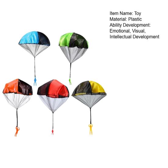 Parachute Toy with Soldier Figure Tangle-Free Kids Parachute for Outdoor Play Promotes Hand-Eye Coordination Easy Throw & Catch Parachute Toy