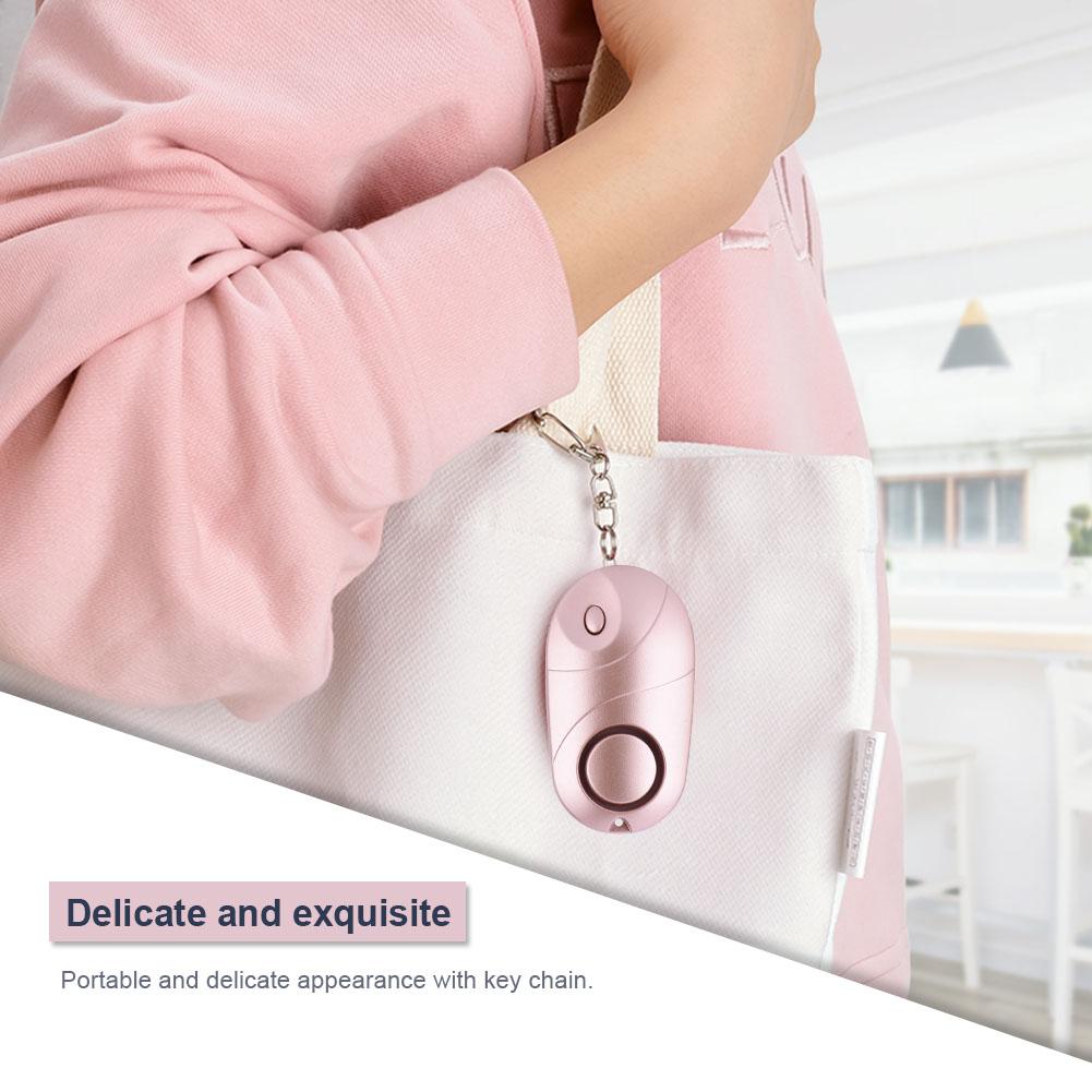 Personal Security Alarm Emergency Self Defense Alarm Keychain LED Light 130dB