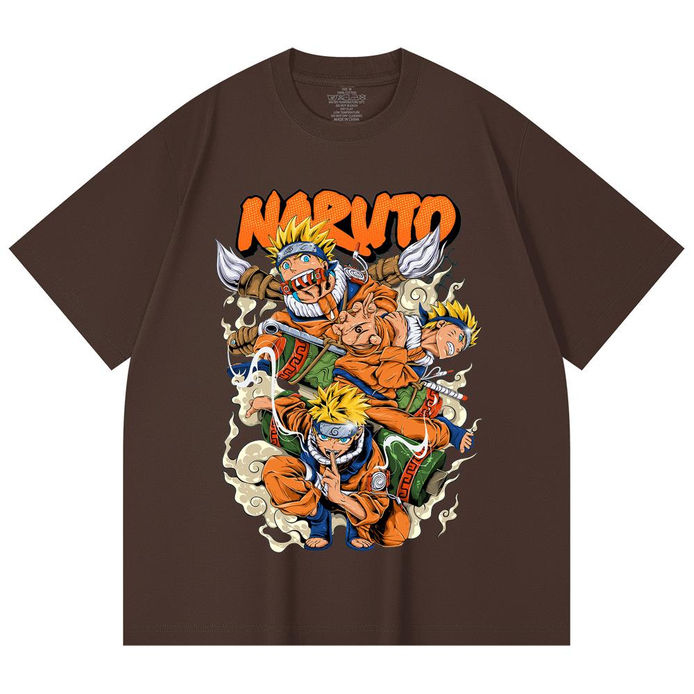 230 Gsm 100% Cotton Naruto V18 Print Unisex Heavy Cotton T Shirt