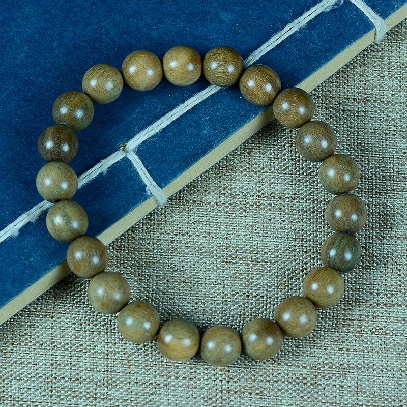 

Argentina old material submerged green sandalwood bracelet sandalwood wooden cultural toy bracelet men s and women s jewelry buddhist beads