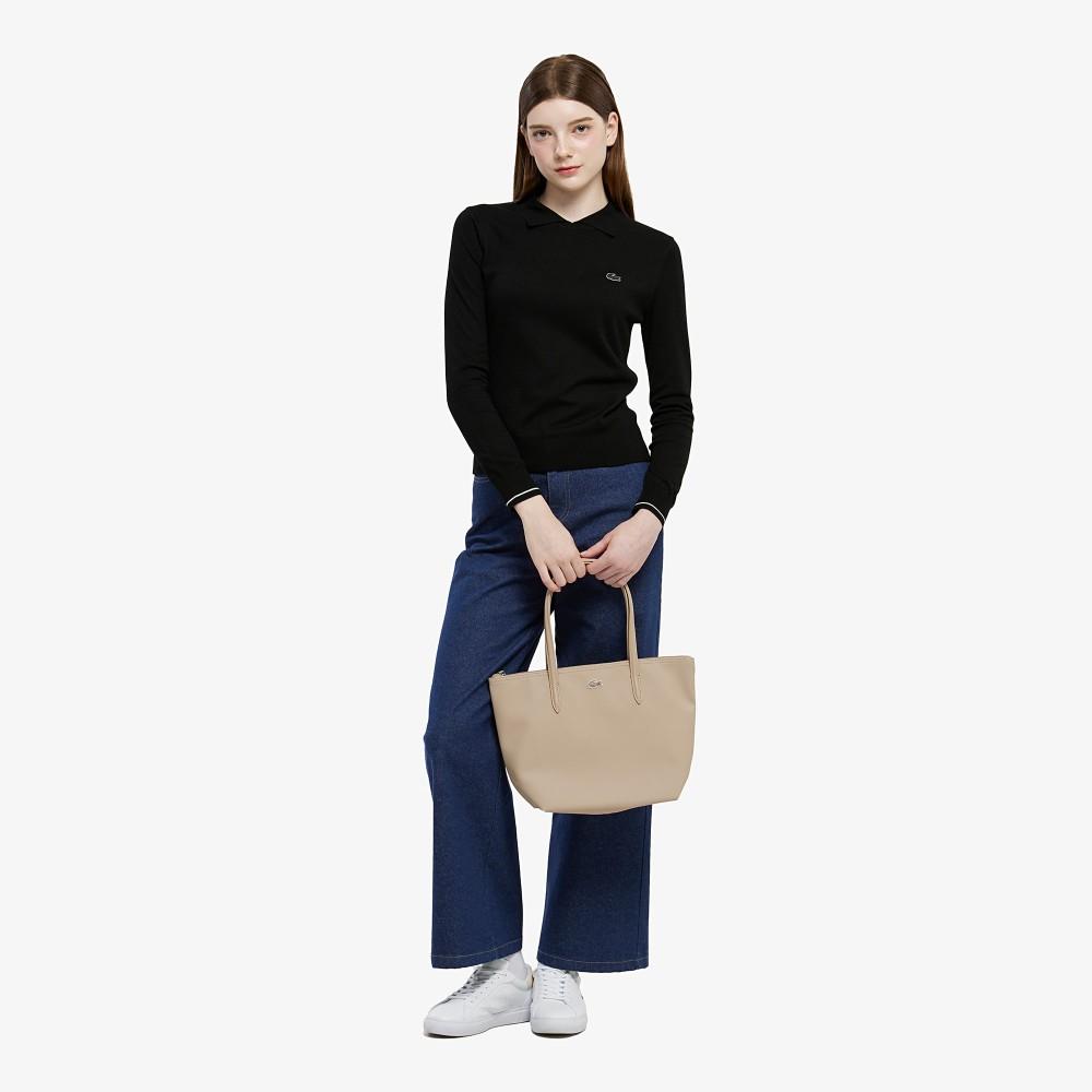Lacoste Women's Semi-Wide Casual Denim Pants HF608E-55N36L