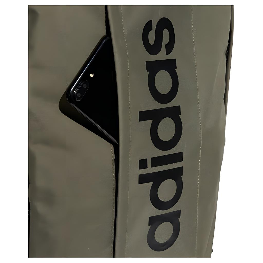 Adidas Recycled Polyester Backpack Tubas Unisex Strata Olive Green Adidas IN6123