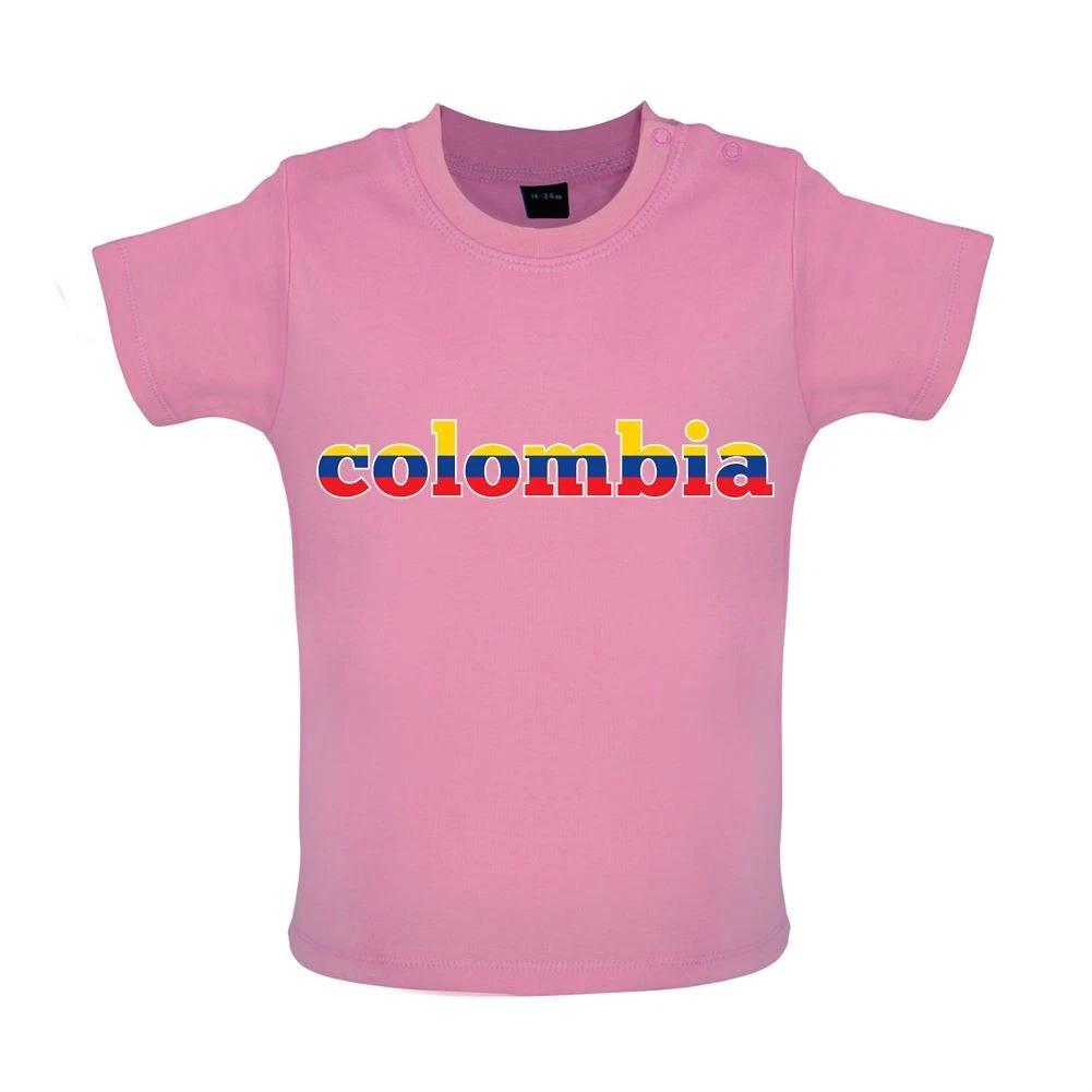 

Country Word Flags Colombia - Baby Kids Boys Girls Unisex T-Shirt / Babygrow - Football Love Cup 100
