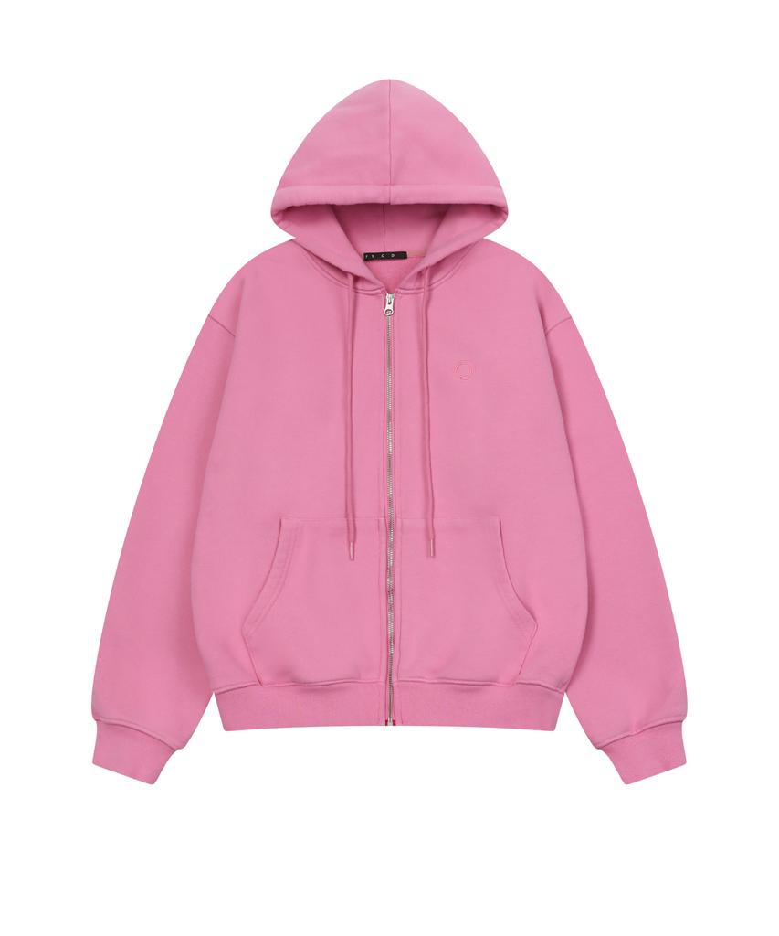 Chin Down Pycd Zip Hoodie (Pink)
