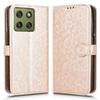 Motorola Edge 70 Wallet Rhombus Flip Case, Gold