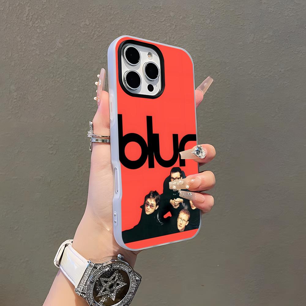 Band B-Blur Phone Case For IPhone 17 Air 16 E 15 14 Plus 13 12 11 Pro Max Jelly 2 In 1 Protective Case