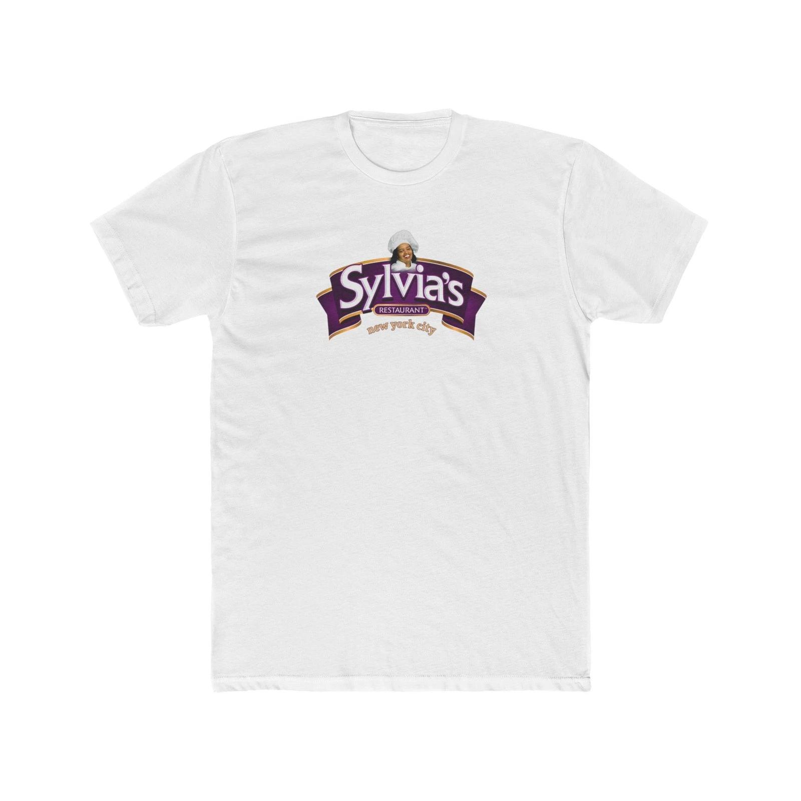 

Ресторан душевной еды Сильвии Гарлем Нью-Йорк Хлопковая футболка с круглым вырезом Южный XL