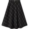 EICHITOO Women's Plaid A-Line Midi Skirt