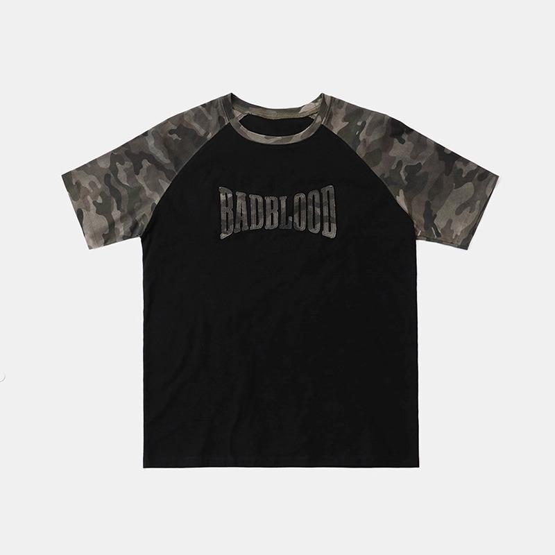 

Korean Badblood BCAC Series Leopard Print Spicy Girl Raglan T-Shirt - Women s Niche Short-Sleeve Summer Top Small чёрный