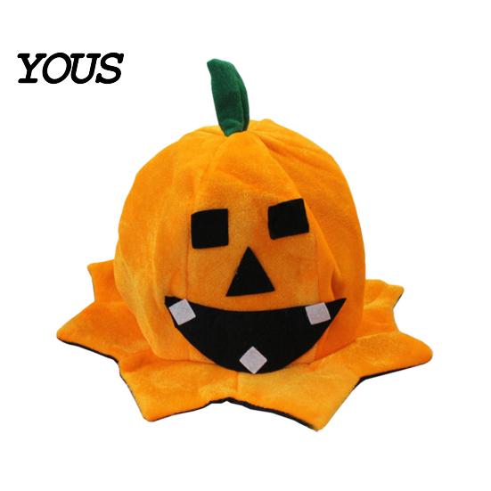 Comfortable Breathable Festival Hat Halloween Pumpkin for Kids Adults, Funny Plush Store Window Decor Witch Party Costume, Cosplay, Stage Performances