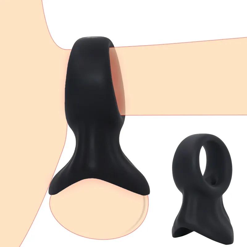 Opakovaně použitelný kroužek na penis Scrotum Bondage Penis Ring Sexy hračky pro muže Cudnost Cage Testicle Bondage Locking Ring Obchod s produkty pro dospělé
