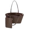 Tory Burch Ever-Ready Series Full Print Vintage Pattern Coated Canvas Tote Bag Women tote bags Brown 147748-207
