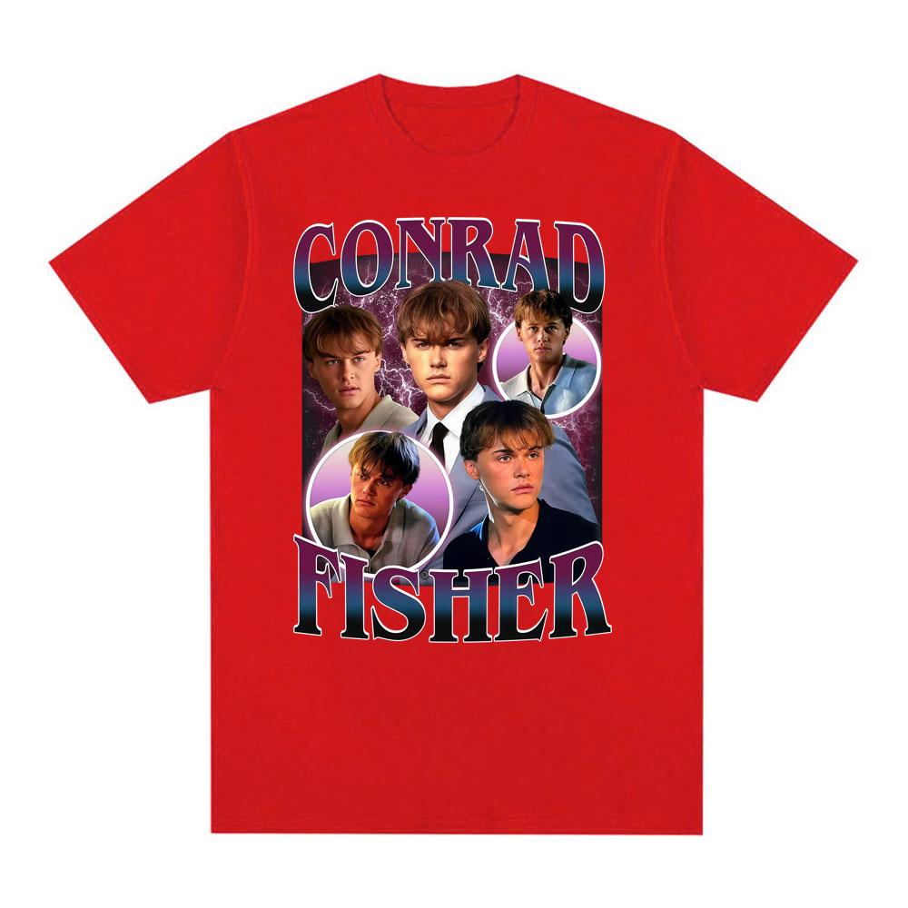 Team Conrad Conrad Fisher Cousins Beach Maglietta Vintage Uomo Donna Moda High Street T-shirt Poliestere Casual Manica Corta T-shirt