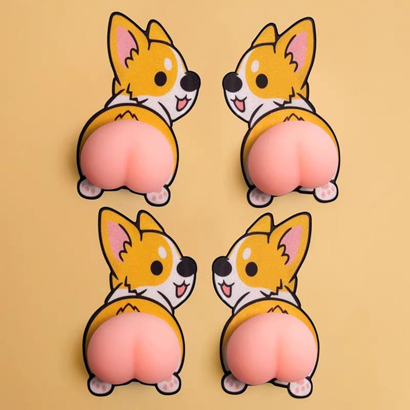 Fun Butt Mochi Squishy Squeeze Heart Taba Squishy Stress Relief Toys Sensory Fidget Toy Peach Bum Squish Booty Anti-stress Ball