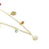 Collier - LUXENTER - Shapio - Argent 925 - Or jaune 18k - Zircon cubique multicolore