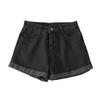 Women's High-Waisted Wide-Leg Denim Shorts - Loose, Slimming, A-Line, Trendy Summer Style 2026